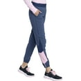 thumbnail image 6 of Cherokee Infinity Women Medical Scrubs Pant Mid Rise Jogger CK225AP, XL Petite, Heather Navy, 6 of 7