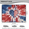 thumbnail image 7 of COEQINE Cargo Liner for SUV, Durable Rear Trunk Liner Heavy Duty Cargo Mat Back Seat Cover Protector Fashion Car Accessories Decor, 29" x 39", American Flag Heart Tie-dye, 7 of 7