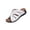 White, variant on Womens Bow Tie Wedge Sandals Open Toe Leather Slides with Arch Support, Anti-Slip Breathable Summer Walking Shoes White