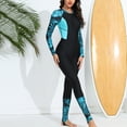 thumbnail image 6 of Aboser Full Body Rashguard for Women One Piece Athletic Swimsuits Trendy Printed Surfing Bathing Suit Long Sleeve Sun Protection Swimwear Wetsuit, 6 of 8