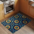 thumbnail image 2 of Vintage Floral Entryway Rug 2'x3'&nbsp; Non Slip Front Door Mats, Country Flowers Abstract Art Blue Yellow Entrance Rugs Indoor Outdoor Carpet, Washable Floor Mats Small Area Rug for Bedroom Kitchen, 2 of 8