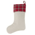 thumbnail image 3 of Saro Lifestyle 7753.M1620 16 x 20 in. Christmas Stocking with Holiday Barn Design & Red Plaid Border - Multi Color, Set of 4, 3 of 4