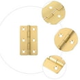 thumbnail image 3 of Liukekj 4-Pack Small Copper Piano Hinges for Jewelry Boxes, Storage Boxes, Craft Projects, and Woodworking Hardware Set, 3 of 10