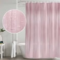 thumbnail image 4 of Polyester Fabric Pink Shower Curtain, Modern Abstract Art Ombre Striped Waterproof Bathtub Curtain Bathroom Decor Set with Hooks 72 x 84 Inches, 4 of 6