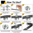 thumbnail image 5 of Uxcell 42Set 17mm Leather Snap Fastener Kit 2.76" Long w 4 Install Tools, Gun, 5 of 6