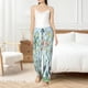 thumbnail image 4 of Fotbe Chinoiserie Floral Palm Tree Pantalones de Pijama para Mujer, Pantalones de Dormir, Pantalones Pj con Cordón y Bolsillos-Large, 4 of 6