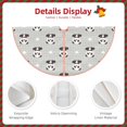 thumbnail image 3 of Fotbe Panda Bear Pattern Christmas Tree Skirt, Tree Skirts Plush Christmas Decorations, Christmas Tree Skirts Xmas Decorations Holiday Party Decor-30", 3 of 6