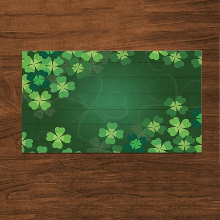 

NIUREDLTD St Patricks s Day Placemats Irish Festive Atmosphere Decorative Table Runners Tablecloths