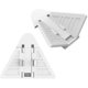 thumbnail image 1 of Cerraduras para puertas correderas para bebés, cerraduras de seguridad con adhesivo fuerte de 3 m, fáciles de usar, 2 piezas (blanco) JAMW Sencillez, 1 of 5