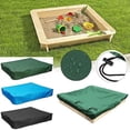 thumbnail image 2 of Dustproof protection Sandbox Cover Waterproof Sandbox Pool Cover green 200x200x20cm, 2 of 5