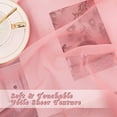 thumbnail image 5 of Coral Sheer Curtains L63 inches - Grommet Lightweight Gauzy Textured Sheer Panels Window Treatment for Girl/Daughter's Bedroom (W54 x L63, Coral, 2 PCs), 5 of 8