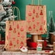 thumbnail image 4 of Christmas Snowflake Tote Bag Christmas Tree Accompanying Gift Bags Holiday Party Kraft Flat Bottom Packaging Bags Gift Bags, 4 of 6