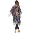 thumbnail image 2 of Sakkas Zeni Women's Short sleeve V-neck Summer Floral Print Caftan Dress Cover-up - 442 - One Size, 2 of 5