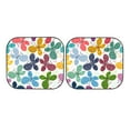 thumbnail image 4 of Picia Colorful Butterflies 2 Piece Car Windshield Sun Shade Foldable | Foldable Sun Shield for Front Window Blocks UV Rays and Keeps Your Vehicle Cool-Large, 4 of 7