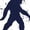 Navy Blue, variant on Alien Bigfoot Loch Ness Monster Moon Women's Long Sleeve T-shirt Funny Space UFO Hunter Sasquatch Yeti Dinosaur Nerd Believe