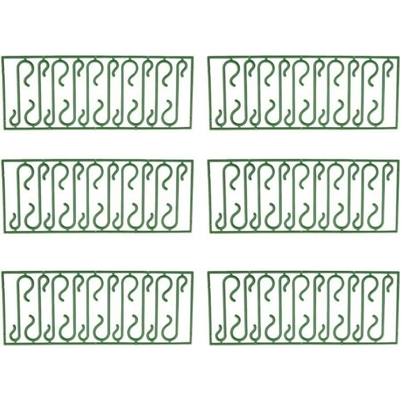 200pcs Miniature Holiday Christmas Ornament Hooks Ornament Hangers for Christmas Tree Decorations (Green)