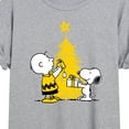 thumbnail image 3 of Peanuts - Xmas Charlie And Snoopy - Women's Oversized T-Shirt, 3 of 6