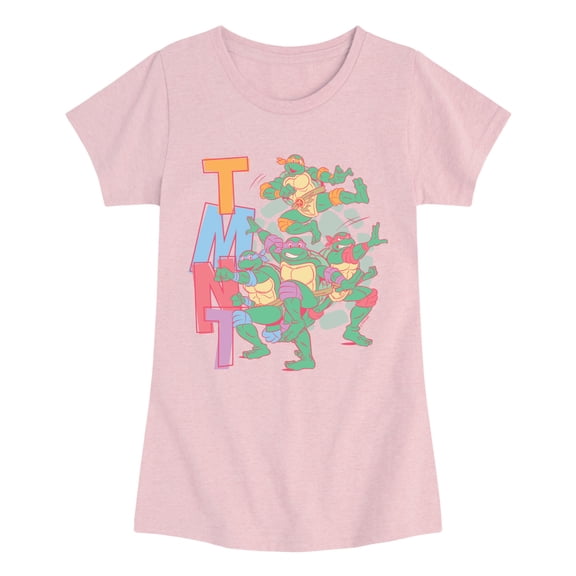 Teenage Mutant Ninja Turtles - Group Photo - Youth Girls Fitted Short Sleeve T-Shirt