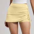 thumbnail image 6 of Generic Women's High Waist Skort Ruched Sporty Skirt Lightweight Running Skort Casual Workout Athletic Golf Skorts Skirts, 6 of 7