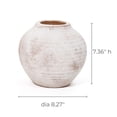 thumbnail image 7 of LuxenHome 2-Piece Marble Brown and White Terracotta Vase Set, 7 of 7