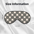 thumbnail image 4 of Uemuo Daisy Plaid Black Pattern Sleep Eye Mask - Light Blocking Sleep Mask Blocking Out Light Perfectly, Soft and Comfortable Night Eye Mask, Eye Blinder, 4 of 7