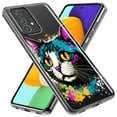 thumbnail image 2 of MUNDAZE Samsung Galaxy A53 Cool Cat Oil Paint Pop Art Shockproof Clear Hybrid Protective Phone Case Cover, 2 of 5
