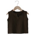 thumbnail image 2 of THDHVS Toddler Tank Tops Boys,Boys Tank Tops Athletic Sleeveless Crewneck T Shirts Kids Undershirts Brown, 2 of 7