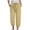 Khaki, variant on GEWSEY Capris for Women Casual Summer Loose Comfy Drawstring Wide Leg Capri Pants with Pockets (Blue, L)