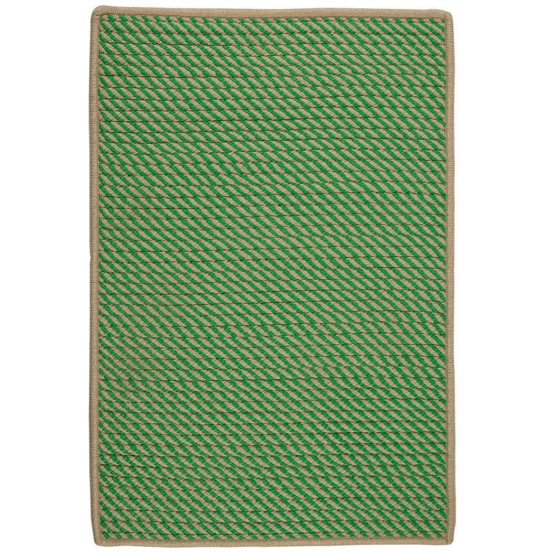 Colonial Mills Point Prim Braided Green Area Rug 2x3