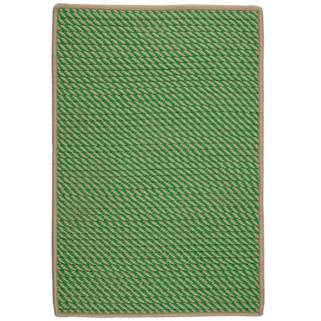 Colonial Mills Point Prim Braided Green Area Rug 2x3