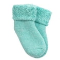 thumbnail image 3 of Lian LifeStyle 3 Pairs Father-Mother-Son Extra Thick Wool Boot Socks Crew Plain LK01+LK02+LK03 (Aqua) (0Y-2Y), 3 of 3