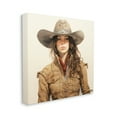 thumbnail image 4 of Stupell Industries Country Cowgirl on Beige Abstract Painting Gallery Wrapped Canvas Art Print Wall Art, 24 x 24, 4 of 8