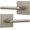 Satin Nickel, variant on Mega Handles | Prime Privacy Door Lever | Satin Nickel