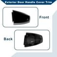 thumbnail image 3 of Unique Bargains No.51217396544 Exterior Door Handle Cover Trim for BMW X1 X2 X5 F15 X6 F16 2014-2019 Door Handle Cover 1 Pcs Black, 3 of 6
