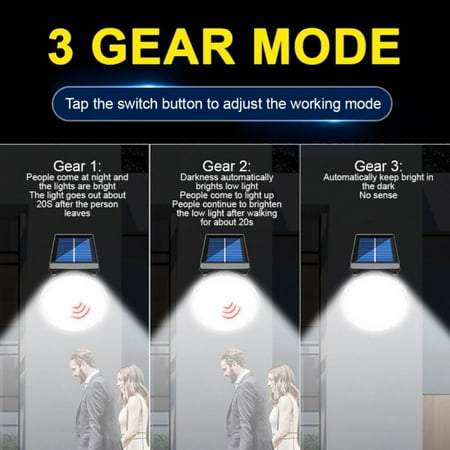 

32 LED Solar Flood Light Motion Sensor Security Spot Wall Street Yard Outdoor Lamp