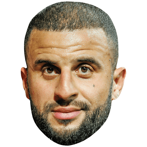Kyle Walker (Beard) Big Head. Larger than life mask.