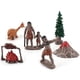 thumbnail image 4 of Ounissouiy Hombres primitivos modelos de animales niños juguete exquisito niños niñas modelo pequeño juguetes prehistóricos regalo Decoración del hogar, 4 of 6