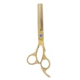thumbnail image 1 of Tijeras para barba de acero inoxidable para el hogar, barbería, tijeras de corte de pelo portátiles para hombres y mujeres, color dorado, 1 of 8