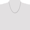 thumbnail image 2 of 10k White Gold 3mm Quadruple Rope Chain Necklace Pendant Charm, 2 of 9
