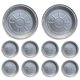thumbnail image 2 of Bandeja para Horno Papel Aluminio 10/20 Uds. Desechable 6/7/8/9/16/18 Pulgadas, 2 of 9