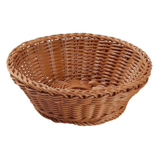 Cesta de almacenamiento tejida Cesta de frutas y verduras Cesta rústica creativa tejida a mano para L