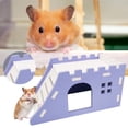thumbnail image 6 of Visland Hamster House, Durable Stable PVC Slide Ladder Design Hideout Nest Hut Venues Cage Accessory Pet Play Toy for Small Animal Hedgehog Gerbils Mice Exercise, 6 of 7