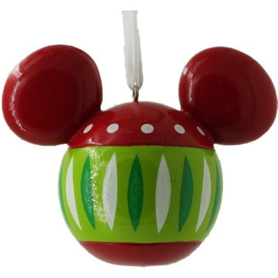 Green Mickey Mouse head ornament