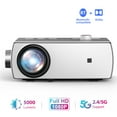 thumbnail image 1 of 1080P Full HD Mini Projector 5G WiFi LED Portable Home Theater Smart Beamer, 1 of 8