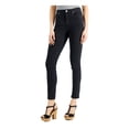 thumbnail image 1 of STYLE & CO. DENIM Womens Black Zippered Pocketed Button Closure Distressed High Waist Jeans 16, 1 of 1