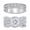 Men's Size 8 & Women's Size 10, variant on His and Her Wedding Rings Set Princess Round Cut Couple Rings Set Silver Plated Men Wedding Band Promise Anniversary Jewelry Gift Size 10&10