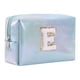 thumbnail image 1 of Neceser de maquillaje alfabeto bordado - PU, gran capacidad y con estilo - para viajes, neceser y bolso de mano, 1 of 2