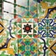 thumbnail image 2 of 10 Uds. Pegatinas de azulejos de cristal de superficie de patrón Retro pegatinas de pared de cocina impermeables, 2 of 4