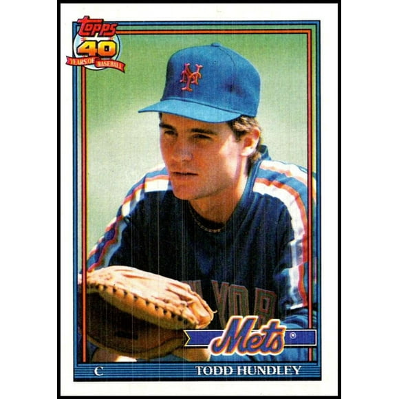 1991 Topps #457 Todd Hundley Baseball New York Mets