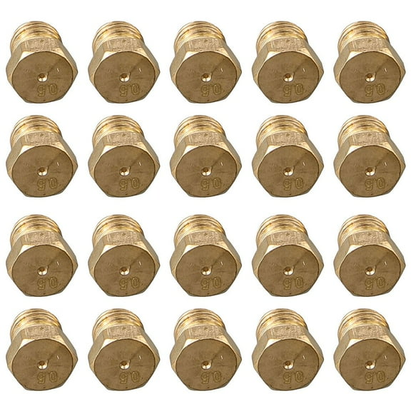 Arkzeo 20x Nozzles Propane Burner Orifice Kit For LPG Burner Nozzle Replacement Parts Cooling Air Fireplaces Stoves Accessory